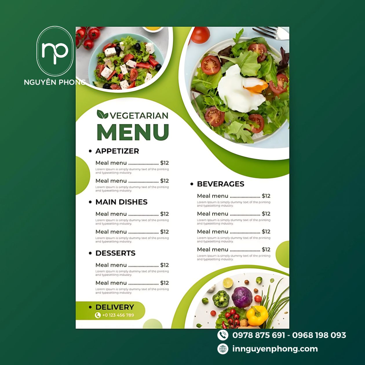 Ứng dụng định lượng giấy couche vào in menu